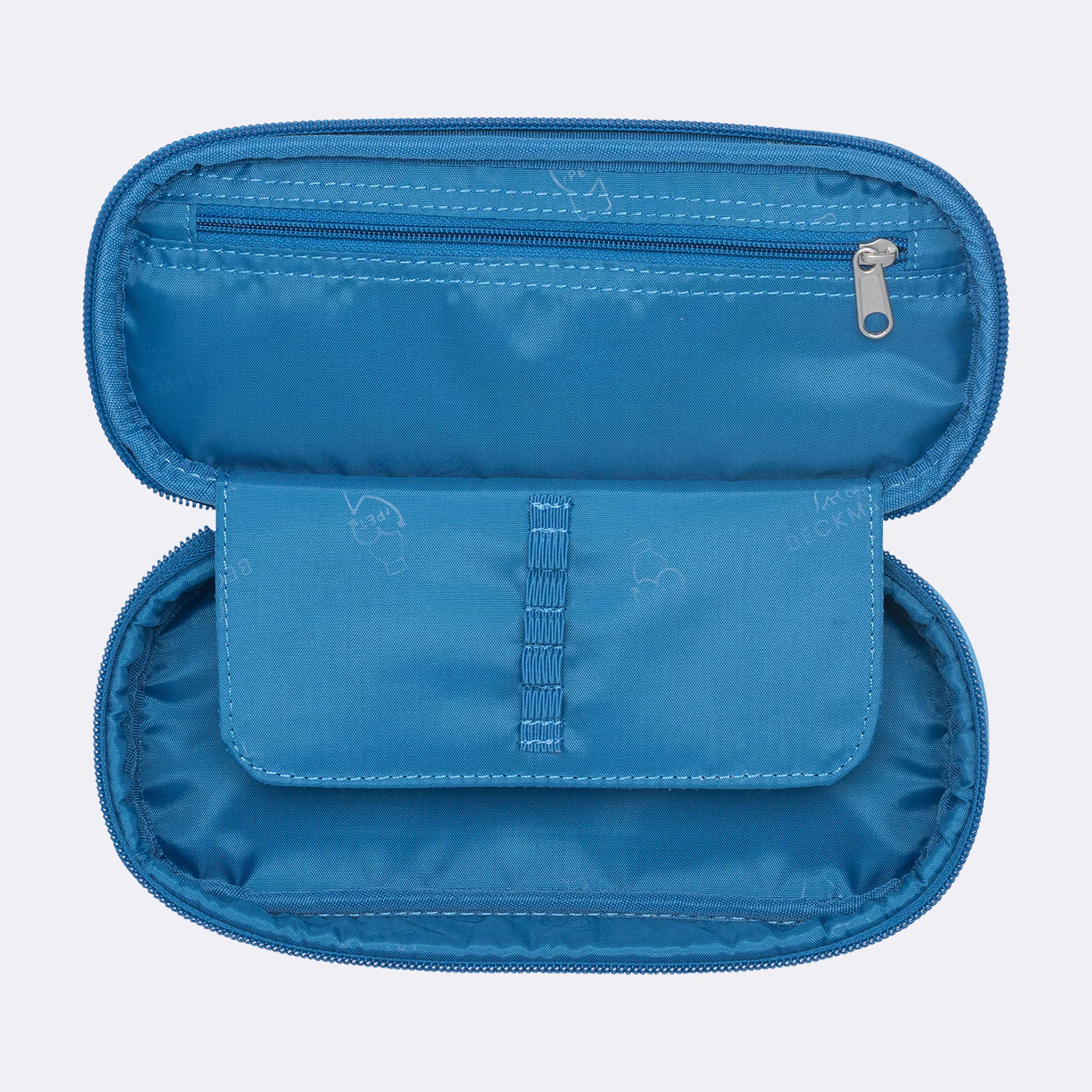 Oval pencil case, Blue Lightning - Image 2