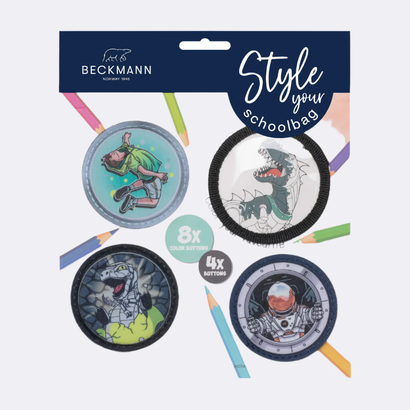 Buttonspakke kreativ, Black