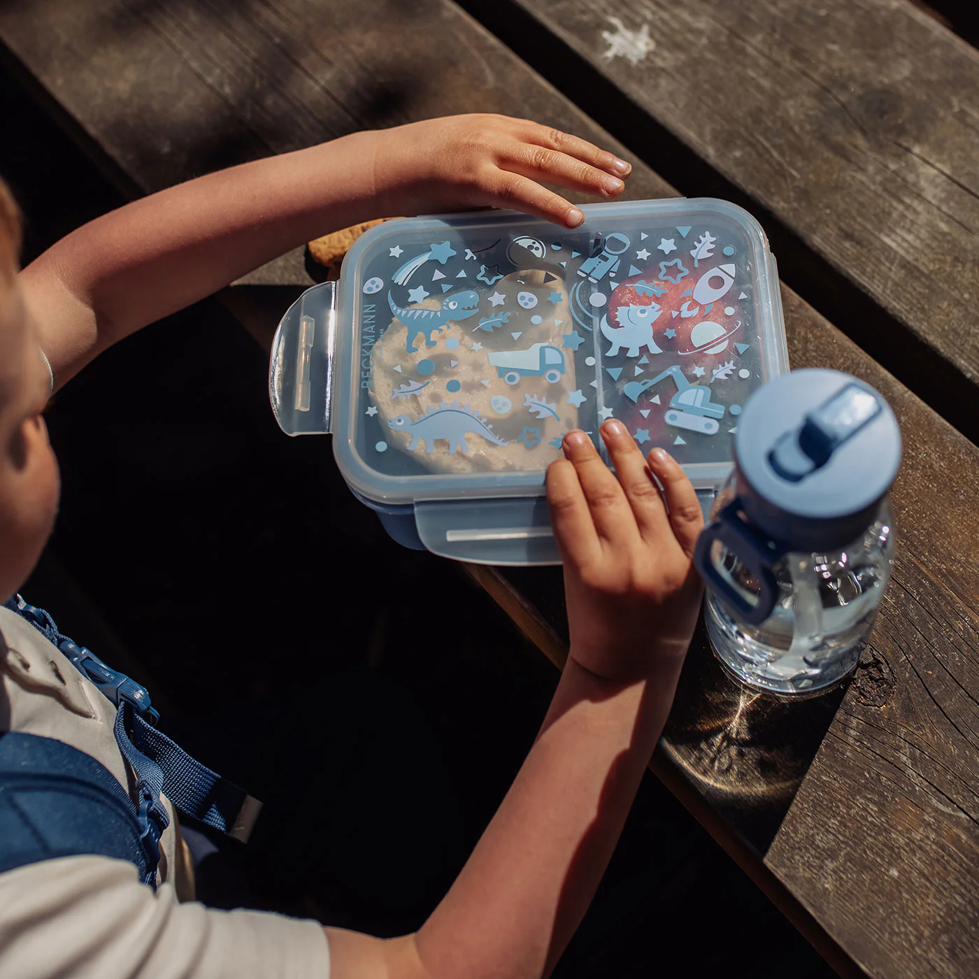 Drikkeflaske barnehage 400 ml, Blue - Image 5