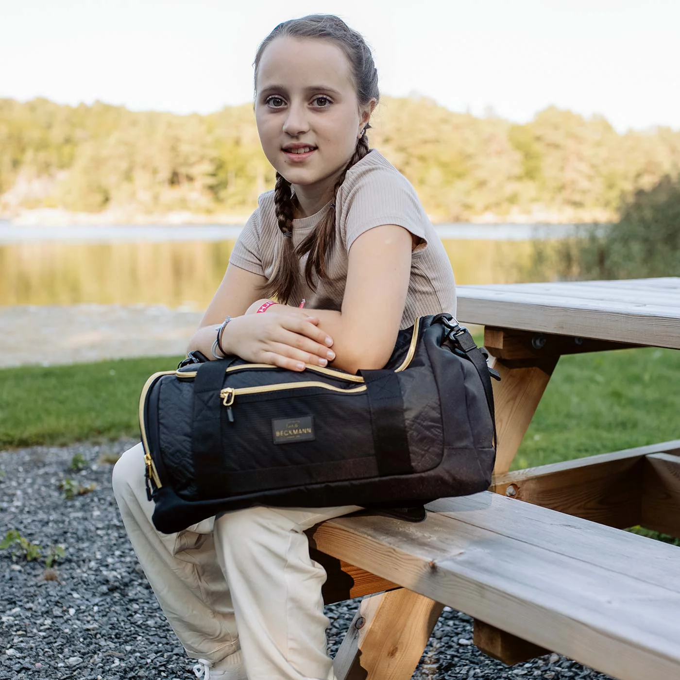 Duffelbag Sport, Black Gold - Image 6