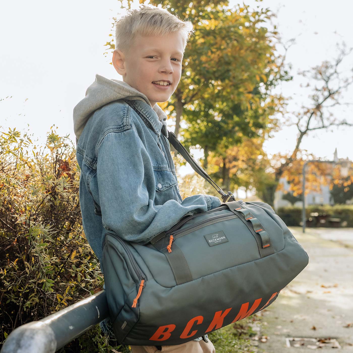 Duffelbag Sport, Green Orange - Image 6
