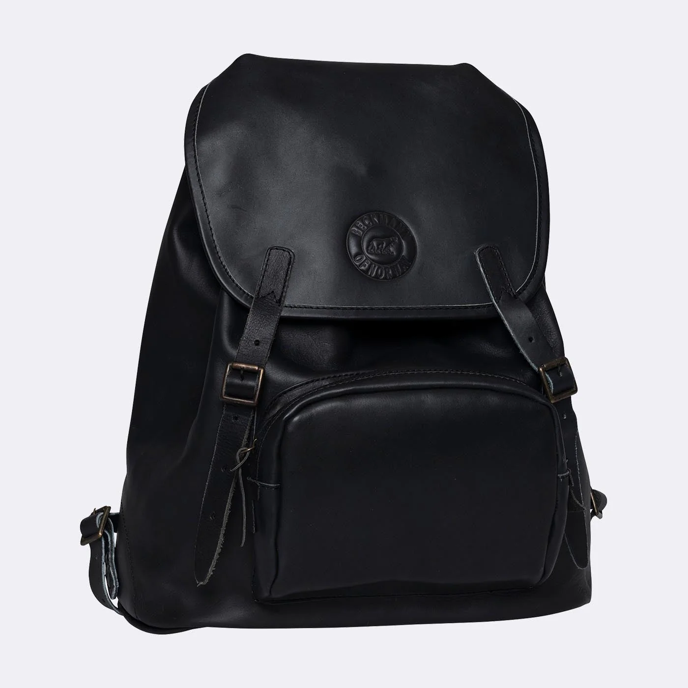 Leather backpack 18 liter, Black