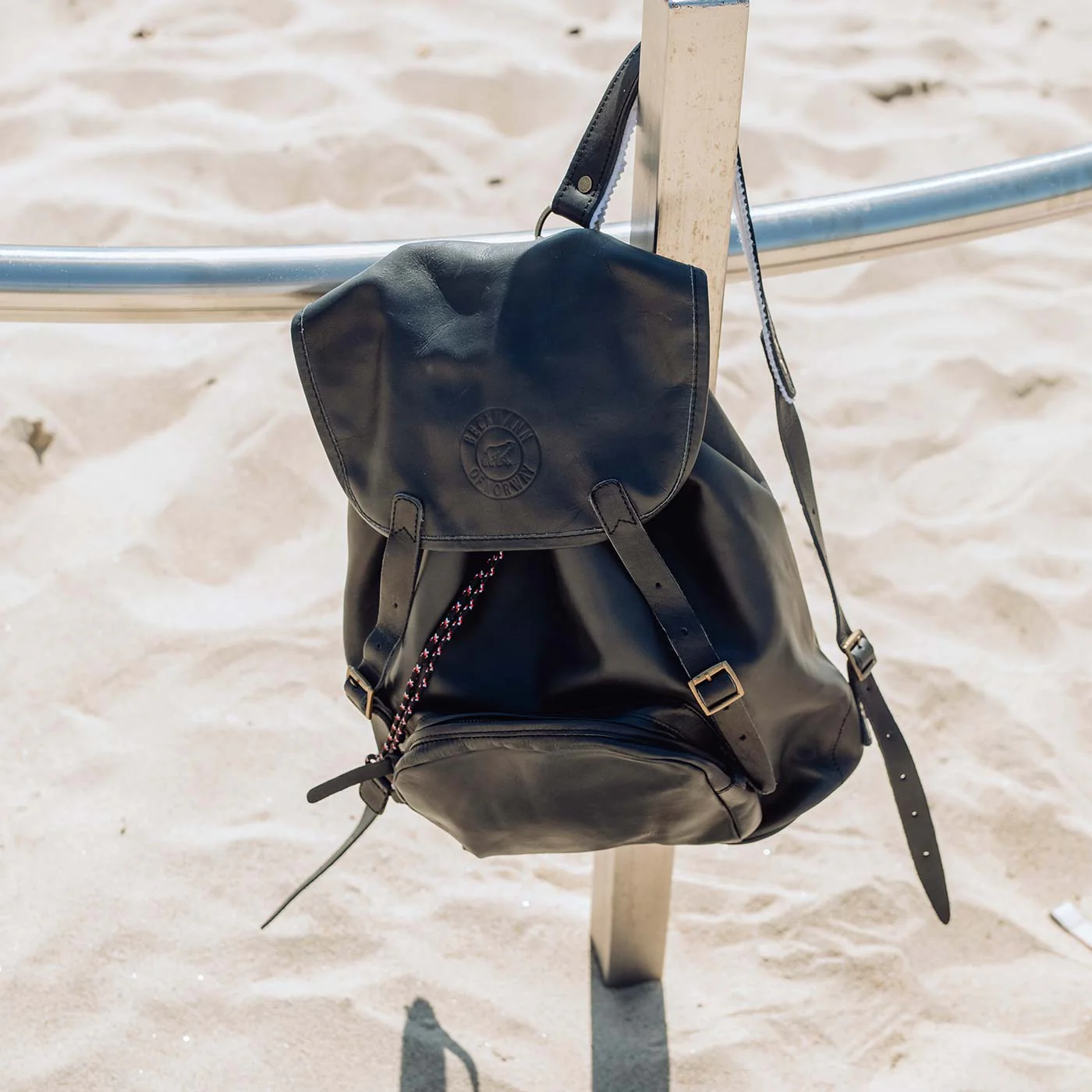 Leather backpack 18 liter, Black - Image 4