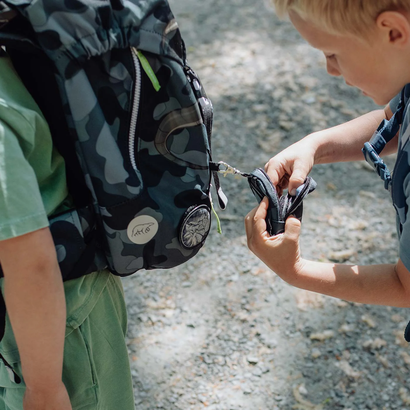 Mini-sekk med buttons, Camo Rex - Image 3