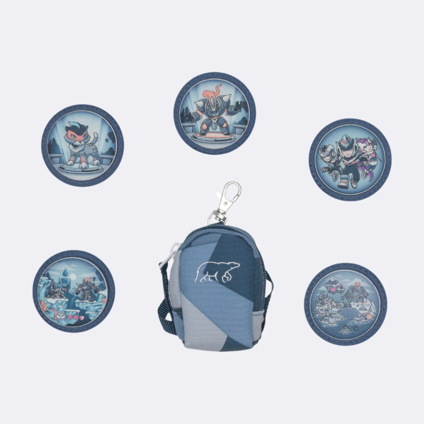 Mini-sekk med buttons, Tiger Race