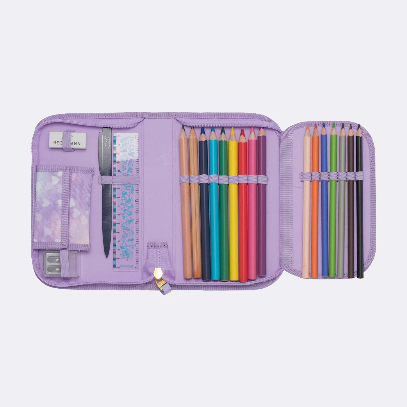 Ettlags pennal med innhold, Unicorn Princess Purple - Image 3