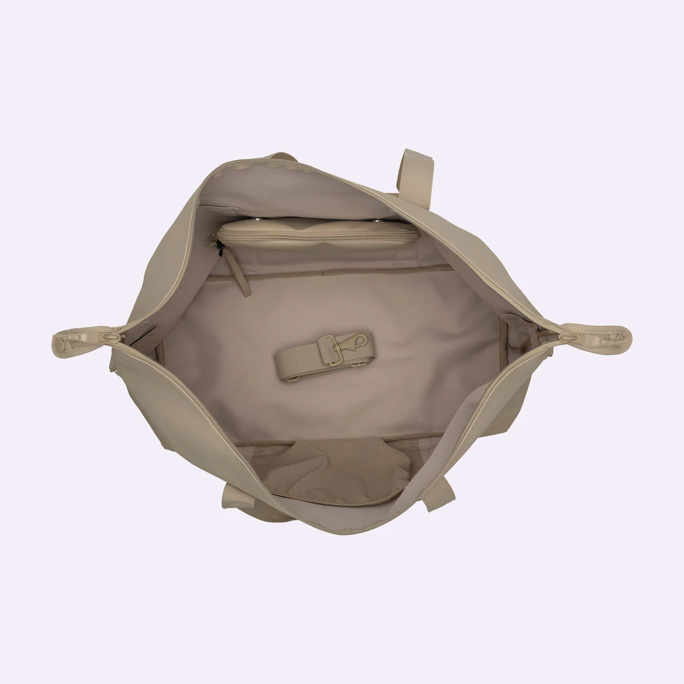 Weekendbag Street sett, Beige - Image 7